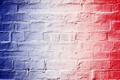 红色,蓝色,白色,砖墙,纹理,背景,巴士底日,14号,蓝色背景,美国国庆日