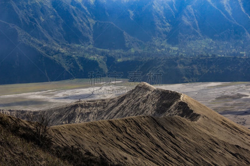 火山口,婆罗摩火山,bromo-tengger-semeru national park,东爪哇,自然,国家公园,水平画幅,无人,户外,火山