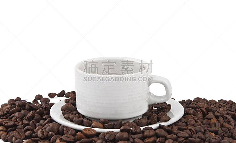 咖啡杯,咖啡豆,咖啡糖和可可粉交易,烤咖啡豆,褐色,芳香的,水平画幅,无人,早晨,图像