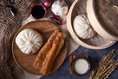中式小笼包,包子,早餐,杆状面包,吉事果,有机农庄,蒸锅,粘的,塞满了的,蒸菜