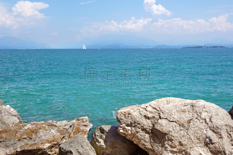 巨大的,湖,风景,自然美,在上面,克拉根福特,自然,水,美,水平画幅