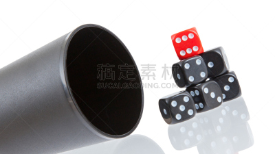 骰子,杯,背景,机会游戏,水平画幅,无人,骰子盒,黑色,机会
