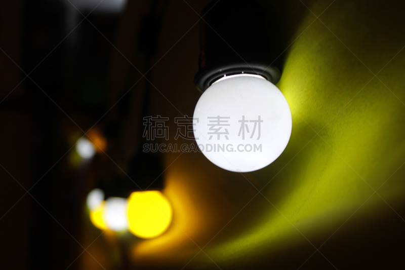 华丽的,暗色,背景,电灯泡,特写,能源,夜晚,古老的,古典式