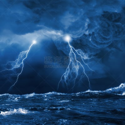 雷雨,海洋,自然,暴风雨,气候,无人,蓝色,抽象,科学,户外