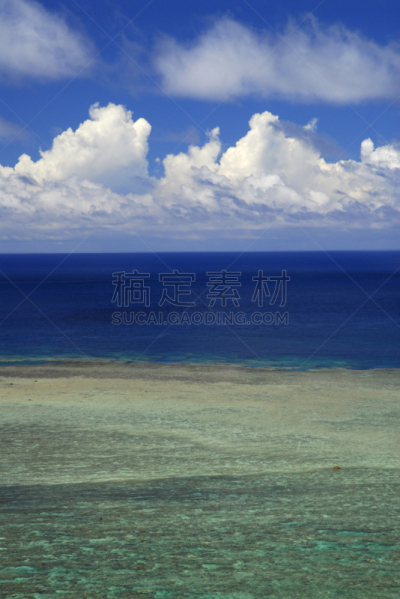 珊瑚海,石垣岛,垂直画幅,天空,美,度假胜地,无人,东亚,户外,非凡的