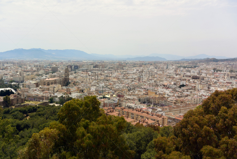 部分,伦敦城,alcazaba,太空魔窟,都市风景,水平画幅,古代,无人,城市,西班牙