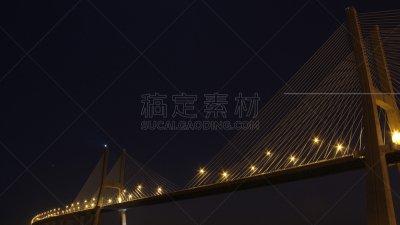 瓦斯科·达·伽马大桥,水平画幅,无人,里斯本,吊桥,塔霍河,户外,城市,葡萄牙,四月二十五日大桥