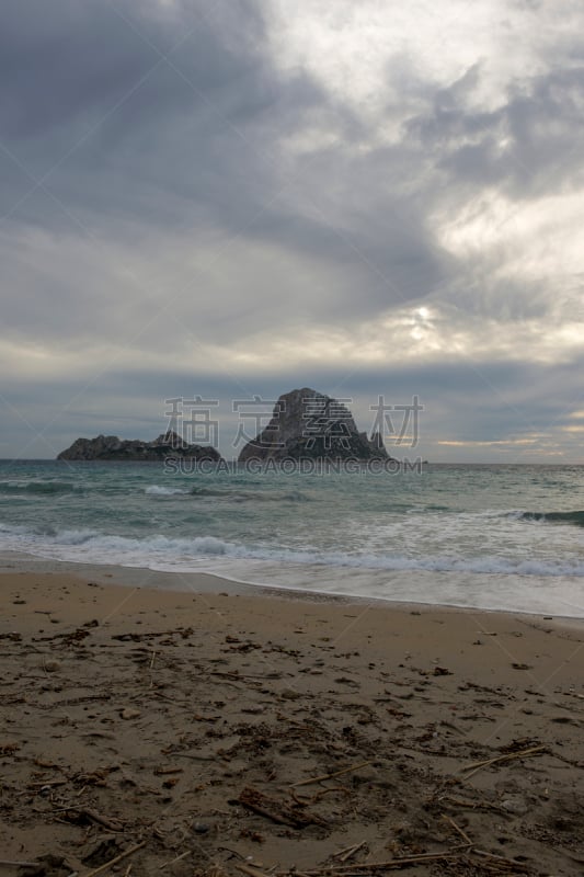 西班牙威德拉,伊比沙岛,特拉华,洛杉矶县,,著名景点,海岸线,泻湖,沙漠,夏天