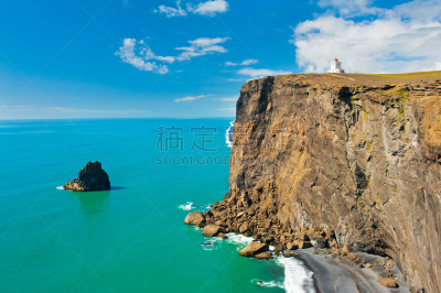 灯塔楼,蒂霍拉伊,斗篷,水平画幅,无人,火山地形,海岬,户外,大门,冰岛国