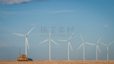 风轮机,农场,水平画幅,风力,涡轮,户外,机器,植物,技术,转