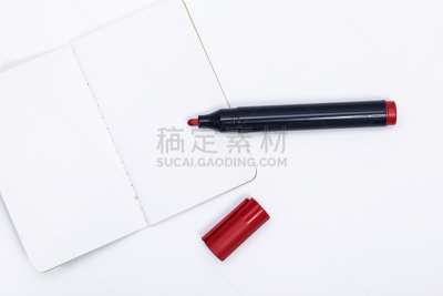 毡尖笔,笔记本,红色,纸,空白的,办公用品,灵感,艺术,水平画幅,罗马尼亚