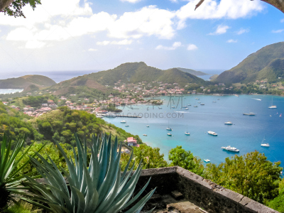 ille des saintes,瓜德罗普岛,特里德豪特,大镇海滩,法国海外领土,群岛,水平画幅,海港,旅行者,夏天