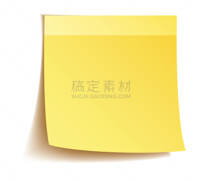 便签,空白的,白色背景,黄色,白皮书报告,任务清单,图钉,办公室,留白,水平画幅