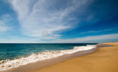 云景,海滩,托多斯圣托斯,墨西哥,卷云,艺术家,在下面,中环,动物家庭,下加利福尼亚州