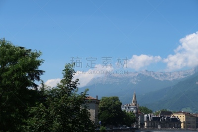 格勒诺布尔,天空,水平画幅,云,无人,户外,the vercors,居住区,视力,都市风景