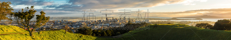 奥克兰,新西兰,城市,奥克兰海港大桥,waitemata harbour,rangitoto channel,朗伊托托岛,天空塔,全景,北