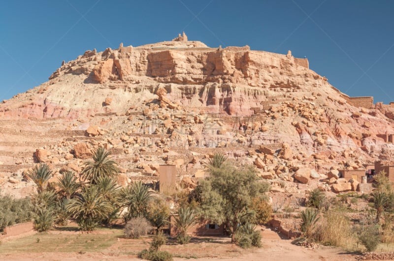 埃本哈杜村庄,北非城堡,摩洛哥,northern sahara,本南多要塞（北非）,筑垒村,撒哈拉沙漠,水平画幅,无人,北非