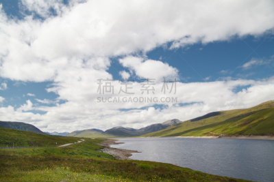 风景,自然,水,因弗内斯,水平画幅,地形,山,欧洲,苏格兰,夏天