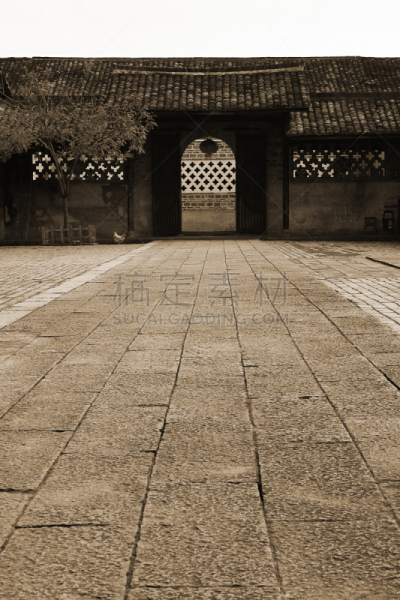 传统,庭院,中国,陇南,汉族,客家族,江西省,清朝,纸灯笼,垂直画幅