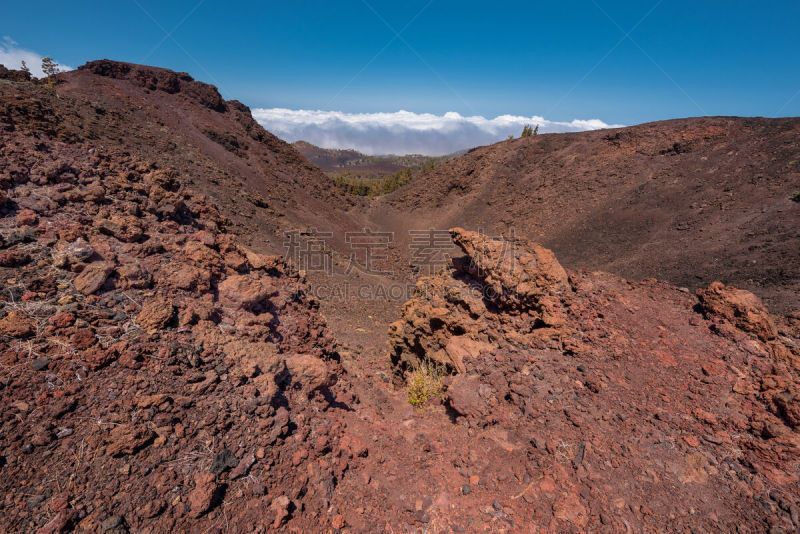 火山口,特内里费岛,加那利群岛,西班牙,山,萨马腊,皮可德泰德山,火山喷口,金丝雀,熔岩