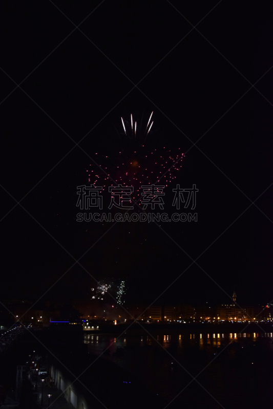 夜晚,放焰火,暗色,照明设备,云,行星,背景,天空,绘画插图,城市