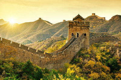 北京,世界遗产,要塞,远古的,非凡的,围墙,秋天,旅游目的地,风景,自然
