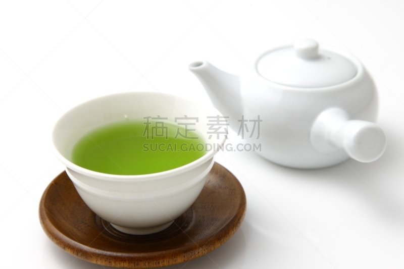 绿茶,茶,茶树,茶壶,水平画幅,茶叶,无人,日式茶杯,摄影