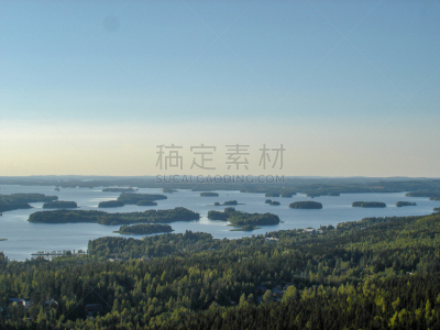 库奥皮奥,地形,白昼,夏天,塔,太阳,芬兰,图像,海洋,水库