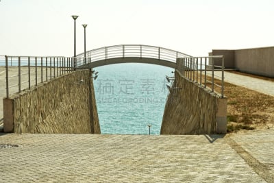 桥,小的,里海,自然,水平画幅,建筑,运河,在边上,行人,格伦利特尔