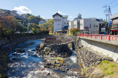 温泉,古老的,伊豆半岛,修禅寺,足浴,静冈县,里山,非都市风光,水平画幅,秋天