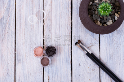 彩妆,化妆用品,房屋,广口瓶,收容所,美,褐色,水平画幅,阴影,组物体