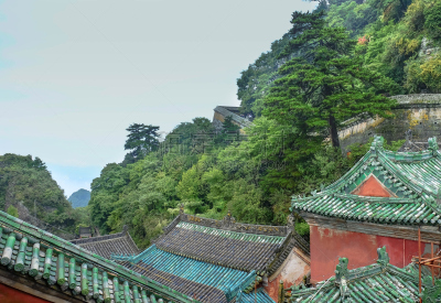 The nice view from the top of the hill at Wudang national park, Hubei China