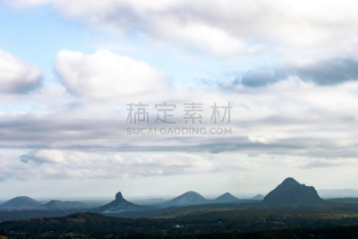 阳光海岸,昆士兰州,澳大利亚,风景,山脉,玻璃,死火山,火山颈,玻璃房山脉,布里斯班