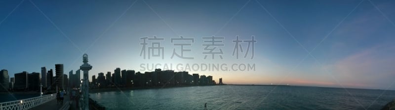 海洋,国境线,伦敦城,在之间,笠臣邦迪,普拉亚,水平画幅,无人,全景,海岸地形