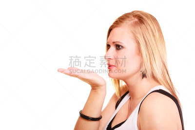女人,金色头发,半空中,自然美,吻手,侧面像,波兰,肖像,情人节