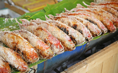 罗非鱼,食盐,鱼类,格子烤肉,红色,鲭鱼,绿茶,萝卜,腌制食品,褐色