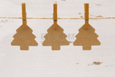 卡夫,数字3,分界线,圣诞树,空白的,留白,白色,美国,水平画幅,仿旧磨损的效果