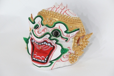 面具,舞蹈,哈努曼面具,佛诞面具,猴神哈奴曼,罗摩王,猴子,白色,美术工艺,泰国