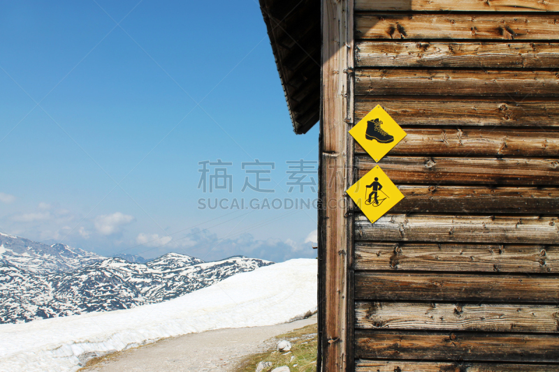 木材,奥地利,达特施泰因山脉,萨尔茨卡默古特,风景,小屋,环境,雪,天气,河流