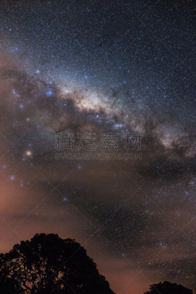 夜晚,银河系,明亮,眼中的星,天体物理学,自然,垂直画幅,天空,太空,宁静
