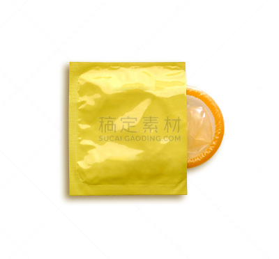 避孕品,乳胶,水平画幅,无人,健康保健,背景分离,黄色,安全的
