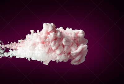 墨水,云,粉色,白色,水,艺术,水平画幅,形状,水下,烟