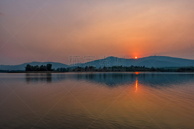 湖,泰国,山,清迈省,北,素攀武里府,水,天空,美,水平画幅