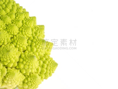 清新,白色,罗马花椰菜,绿色,分离着色,蔬菜,螺线,一个物体,背景分离,食品