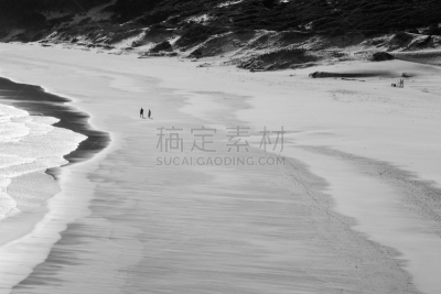 海滩,普莱腾贝格湾,安静,南非,两个人,水平画幅,沙子,夏天,偏远的,户外