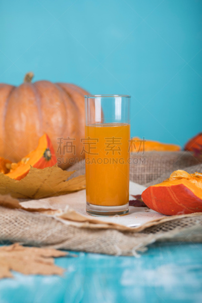 果汁,南瓜,玻璃杯,平视角,木制,膳食纤维,清新,自然界的状态,维生素,成分