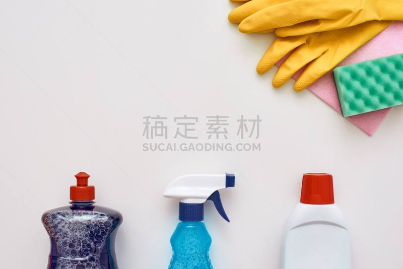 手套,工具,分离着色,海绵,清洁器材,一个物体,喷雾瓶,背景分离,塑胶