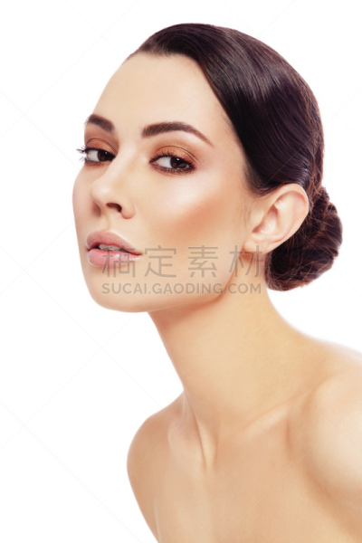 美,垂直画幅,彩妆,美人,化妆用品,眉毛,青年人,看
