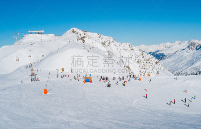 葱仁谷,度假胜地,水平画幅,雪,无人,滑雪坡,户外,三个村落,圣马丁的美丽城,白色