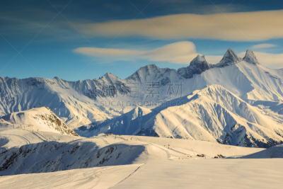 法国,名声,杜塞尔多夫,滑雪场,天空,度假胜地,水平画幅,山,雪,滑雪坡